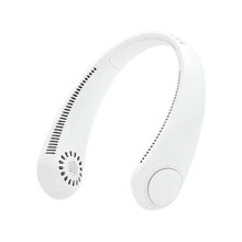 Bladløs halsventilator - Mini - Hvid - 2400mAh - 2-5W - USB