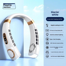USB genopladelig bærbar nakkeventilator, håndfri, hængende personlig luftkøler til indendørs brug [F147]