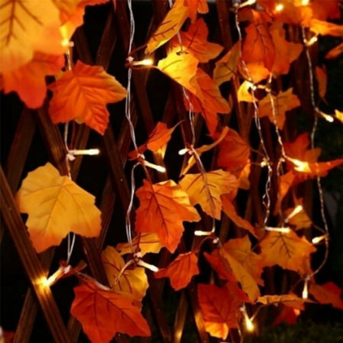 Maple Leaf LED Garland Autumn Decoration 40LED 1