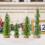 Artificial Frosted Slim Christmas Tree 4 pcs 2