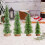 Artificial Frosted Slim Christmas Tree 4 pcs 4