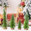 Artificial Frosted Slim Christmas Tree 4 pcs 3