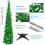 Christmas Tinsel Slim Tree Green 5FT with Sequins 4