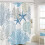 Shower Curtain Nautical Blue 72x84 Inches 2