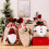 Burlap Santa Sack Bag14x22inches reusable 5