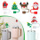 Christmas Santa straw topper 10mm dustproof 3