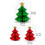 Honeycomb Paper Christmas Tree Decor 3 pcs 4