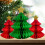 Honeycomb Paper Christmas Tree Decor 3 pcs 5