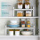 SUSUchens kitchen storage rack white 2-tier 3