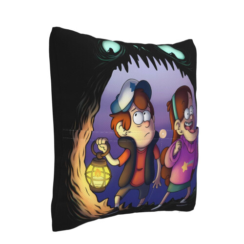 Μαξιλαροθήκες Gravity Falls Linen Throw 20x20 ίντσες, συμβατές με διακοσμητικά τετράγωνα 1