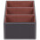Leather Remote Control CD Organizer Phone Storage Box Brown 3