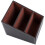 Leather Remote Control CD Organizer Phone Storage Box Brown 4