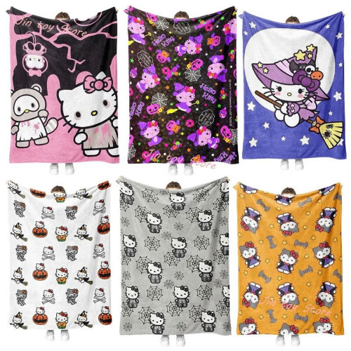 Hello Kitty Halloween flannel blanket 150x200 cm 1