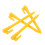 Yellow Outdoor Beach Towel Stakes Plastic 4pcs 2