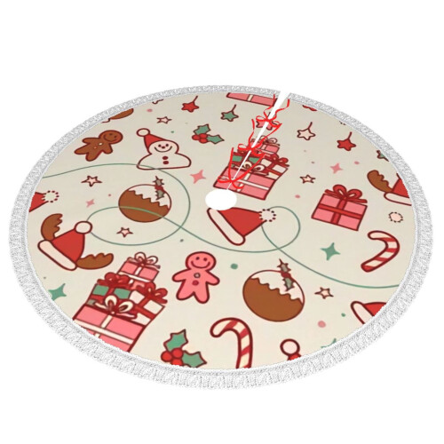 Christmas Tree Skirt 36 Inch Rustic Holiday Decor 1