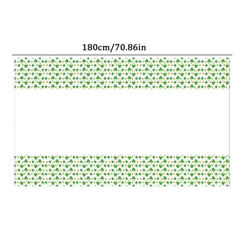 St. Patrick's Day tablecloth Irish theme disposable 84x132 2