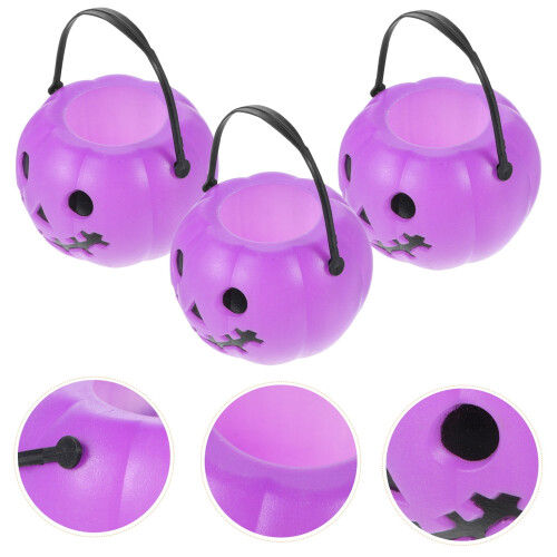 Pumpkin Buckets Halloween Candy Holders 3 pcs 2