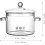 Glass Saucepan with Lid 1.9L Stovetop Cookware 5