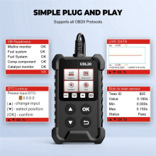 CDL20 OBD2 Ferramentas de Diagnóstico Automotivo Leitor de Códigos OBD 2 Gratuito Apaga Luz de Advertência Do Motor Teste de Emissões Scanner