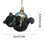 Black Cat Christmas Ornament Ball Decor 1 Pack 3