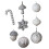 Christmas balls silver wedding champagne decoration 4 2
