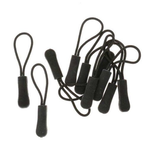 60 Anti-Slip Zipper Puller, Zipper, Zipper Extension Trailer, Practical and Robust for Back Pack, Jacket, Etc.- Black 1