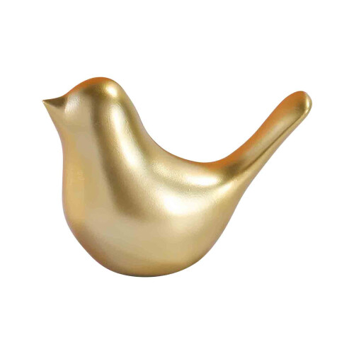 Gold Small Bird Statue Modern Home Decor Medium 2