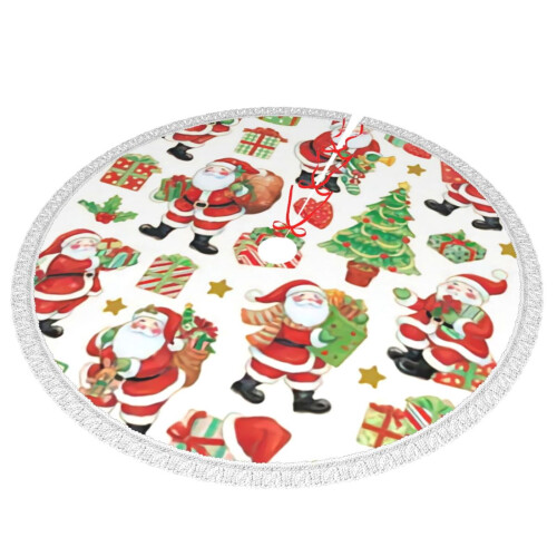 Christmas Tree Skirt 48 Inch Rustic Holiday Decor 1