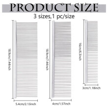 6X 3 Sizes Paper Quilling Tool Comb Carding Holder Create Strip Loops Silver Stainless Steel Teeth Paper Quilling Tool