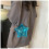 Star-shaped evening bag with metal chain strap PVC 5