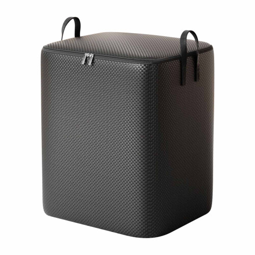 Bolsa de almacenamiento extragrande con cremallera, tejida y resistente 1