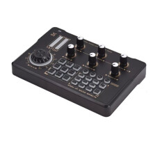 V80 Live Streaming Scheda Audio Registrazione Audio Scheda Audio Professionale Mixer con DJ Mixer Cambia Voce Effetti Audio