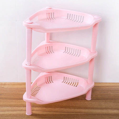 Cesta rectangular de plástico de 3 niveles (33 x 25 x 18 cm) 2