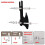2X Sword Display Stand,Sword Hook,Acrylic Two-Layer Wall-Mounted Samurai Sword Stand Display Stand,Support All Swords A 3