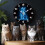 Relógio de parede fluorescente com gato brilhante de 30 cm (12 polegadas) 5