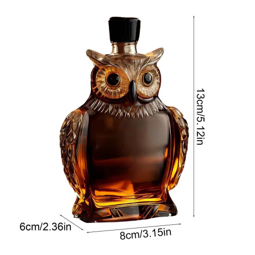 Decantor pentru whisky Wolf, suflat manual, 200 ml 2
