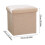 Storage Ottoman with Thick Foam Seat and Linen Fabric 3