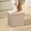 Storage Ottoman with Thick Foam Seat and Linen Fabric 5