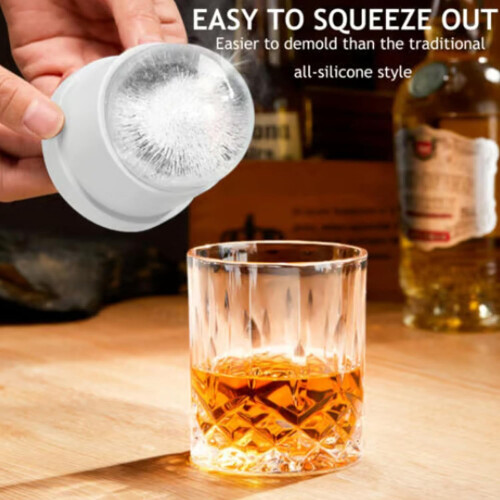 TinyGlam food-grade stackable ice ball mold, 2-inch sphere 2