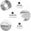 Stainless Steel Flat Bottom Wok Griddle Stewpot 3 pcs 4