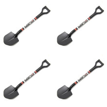 4pcs 105X25mm Simulation Metal Shovel Decoration for 1/10 RC Crawler Car Axial SCX10 90046 TRX4 D90