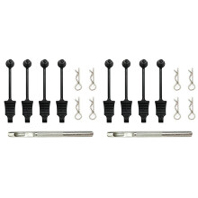 2set Rubber Body Clip Retainer Shell Fixed Buckle Lock with Shell Hole Opener for ARRMA HSP HPI 1/7 1/8 1/10