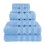 Cotton Towel Set Bathroom 6-Piece Luxurious Absorbent 2