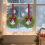 Mini guirlanda de Natal com laço vermelho e sinos, 30 cm (12 polegadas) 4