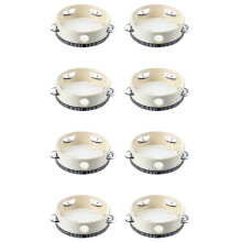 8Stück 6-Zoll-Tanz Xinjiang Kinder Schlagzeug Tambourine Holzfarbe