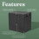 Resin Outdoor Storage Box Patio Side Table 1pc 4