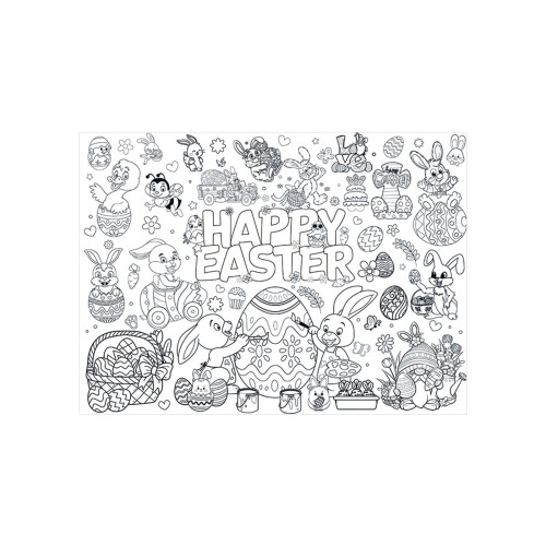 Oster-Malposter-Tischdecke 43,3" x 31,5" 1