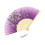 Handheld folding fan floral silk tassel hollow design 2