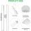 Cannucce di ricambio in plastica per bicchiere Stanley Flip Straw da 20 oz. 3