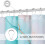 Shower Curtain Abstract Grey Teal Marble 36x72 3